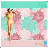 BYDOLL Beach Blanket Sandproof Waterproof 78''×81'' 1-4 Adults Compact Lightweight Oversized Beach Blanket Large Picnic Mat Beach Blanket for Travel Camping Hiking Picnic