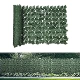 Artificial Ivy Privacy Fence Wall Screen, 165x50.4 Inch Faux Greenery Backdrop Ivy Vine Leaf Hedges Fence Panels for Patio, Balcony, Garden, Backyard Indoor Outdoor Green Wall Decor