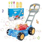 Upgraded Bubble Lawn Mower for Kids Toddlers,Automatic Bubble Machine with Music,Durable Bubble Maker Blower Gardening Outdoor Toys Gifts for Summer,Parties,Picnics,Birthday,Christmas