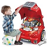Interactive Truck Engine Toy with Removable Parts - Lights, Sounds, and Fun for Young Mechanics -Unleash their Creativity and Motor Skills with this Truck Engine Toy- Ideal Gift for 3-5-Year-Old Boys
