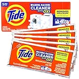 Washing Machine Cleaner by Tide, Washer Cleaning with Oxi for Front and Top Loader Washer Machines, Deep Cleaning Odor Eliminator, 5 Month Supply