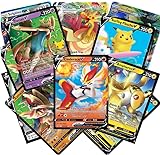 Pokémon Cards - 50 Card Assorted Lot with Guaranteed V Pokemon