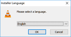 vlc media player install select language