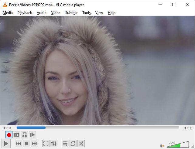 download vlc media player record button